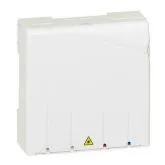 boîtier PTO fibre optique blanc avec connecteur vert SC/APC