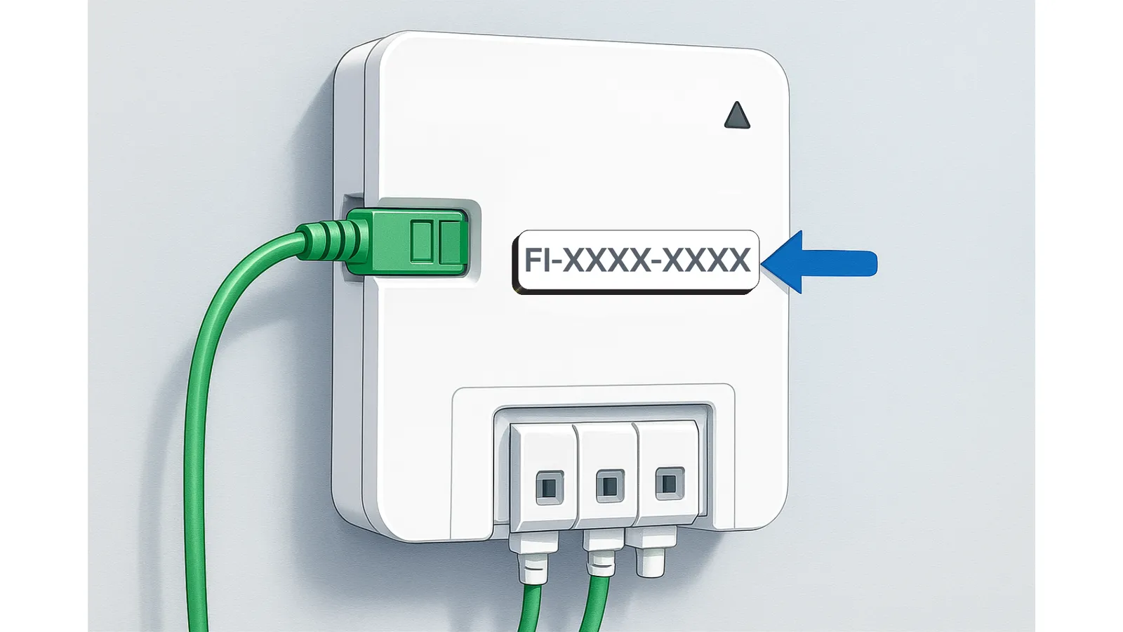 emplacement du numéro PTO sur le boîtier fibre optique, schéma annoté